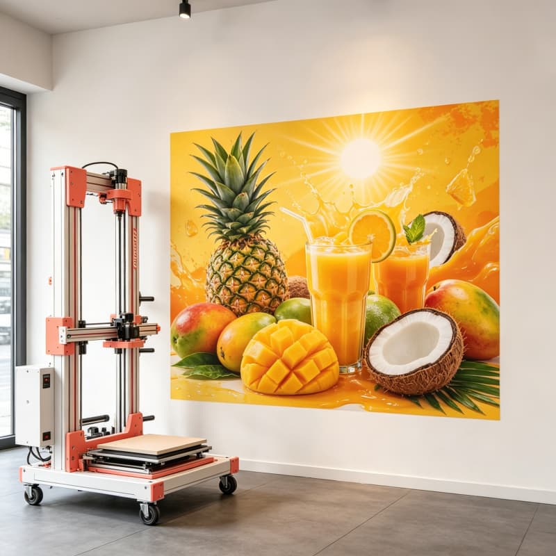 Commercial Glass Printing - Профессиональный УФ-принтер для вертикальной 3D-печати на